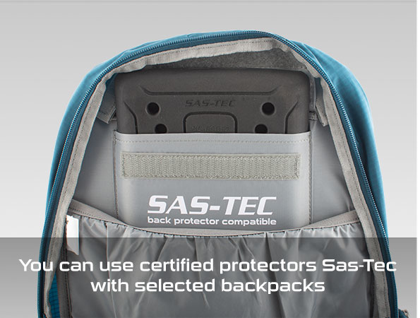 You can use certified protectors Sas-Tec with selected backpacks