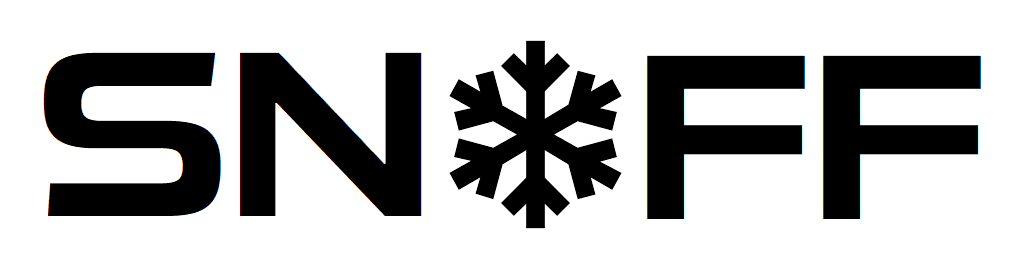 SNOFF back system logo
