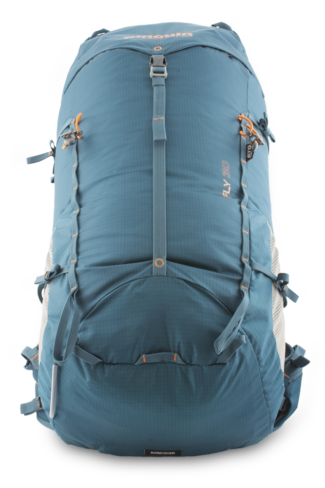 Fly 30 petrol - Loop to attach the blinker at the bottom of the backpack.