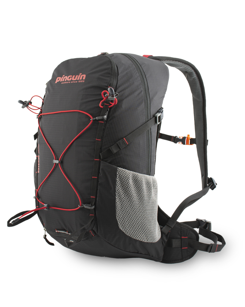 Ride 25 black - Removable elastic band on the front of the backpack for easy attachment of easily accessible equipment (windbreaker etc.).