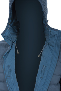 Summit Men Blue - inner chest pockets and hoody strings