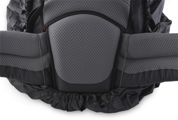 Raincover L - black backpack waistbelt attachment