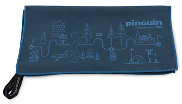 Micro towel map blue M detail