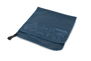 Micro towel map blue M