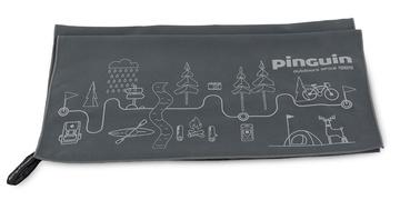 Micro towel map grey L detail