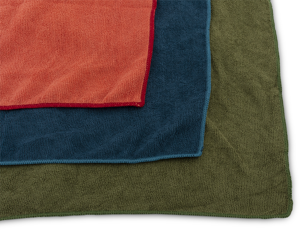 Outdoorový froté ručníky Terry Towel červená, zelená, modrá