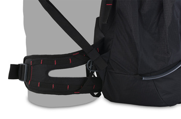 Walker 50 black left hipbelt