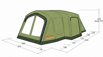 Grande 6 Airtube - dimensions