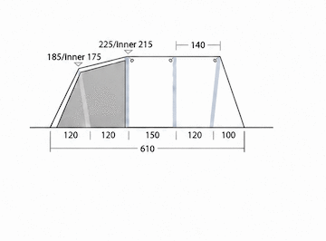 Grande 6 Airtube - dimensions side
